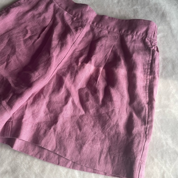 NWT Madewell Clean Linen Pull-On Shorts Women’s Small Shaded Pink Lightweight - Picture 8 of 11
